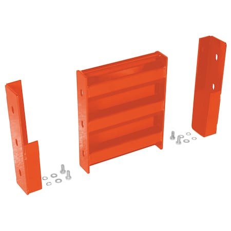Vestil Drop-In Style Guard Rail 1 Ft Orange GR-F3R-DI-1-OR